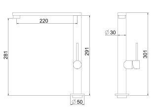 Смеситель для кухни Orange Steel M99-000ni никель